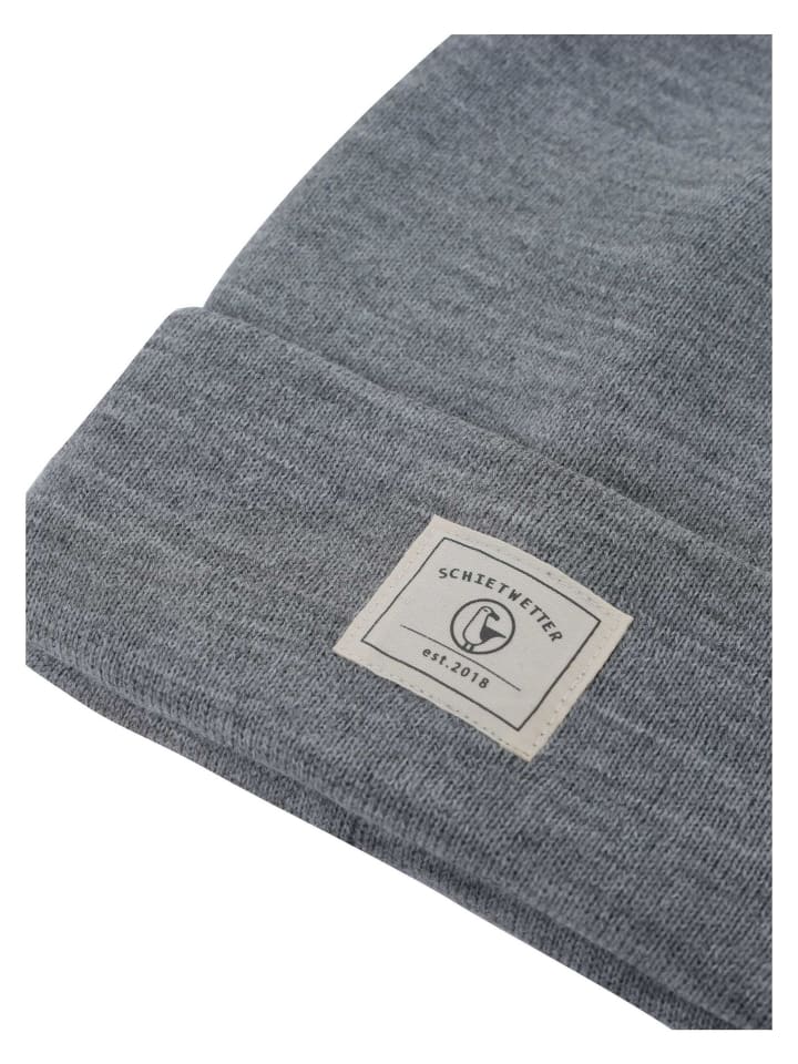 SCHIETWETTER Wintermütze Beanie in grau melange günstig kaufen onesize