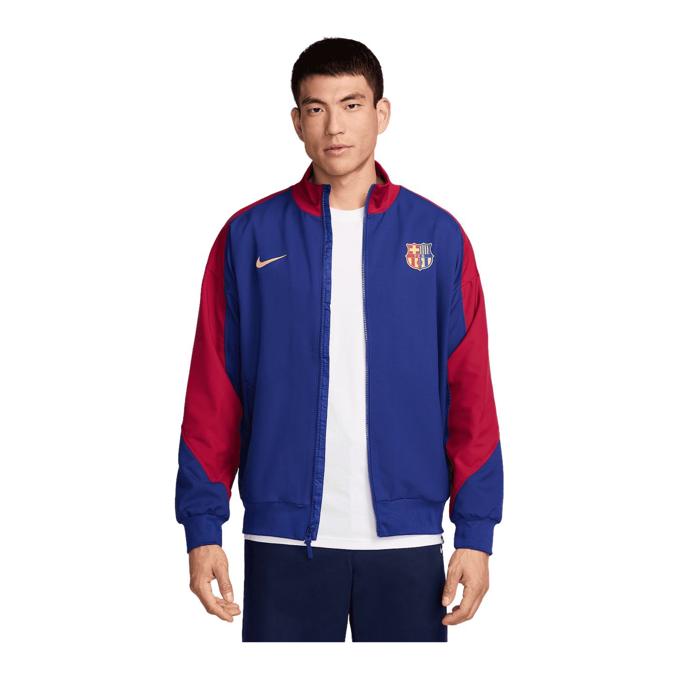 Nike FC Barcelona Anthem Jacke Blau F455