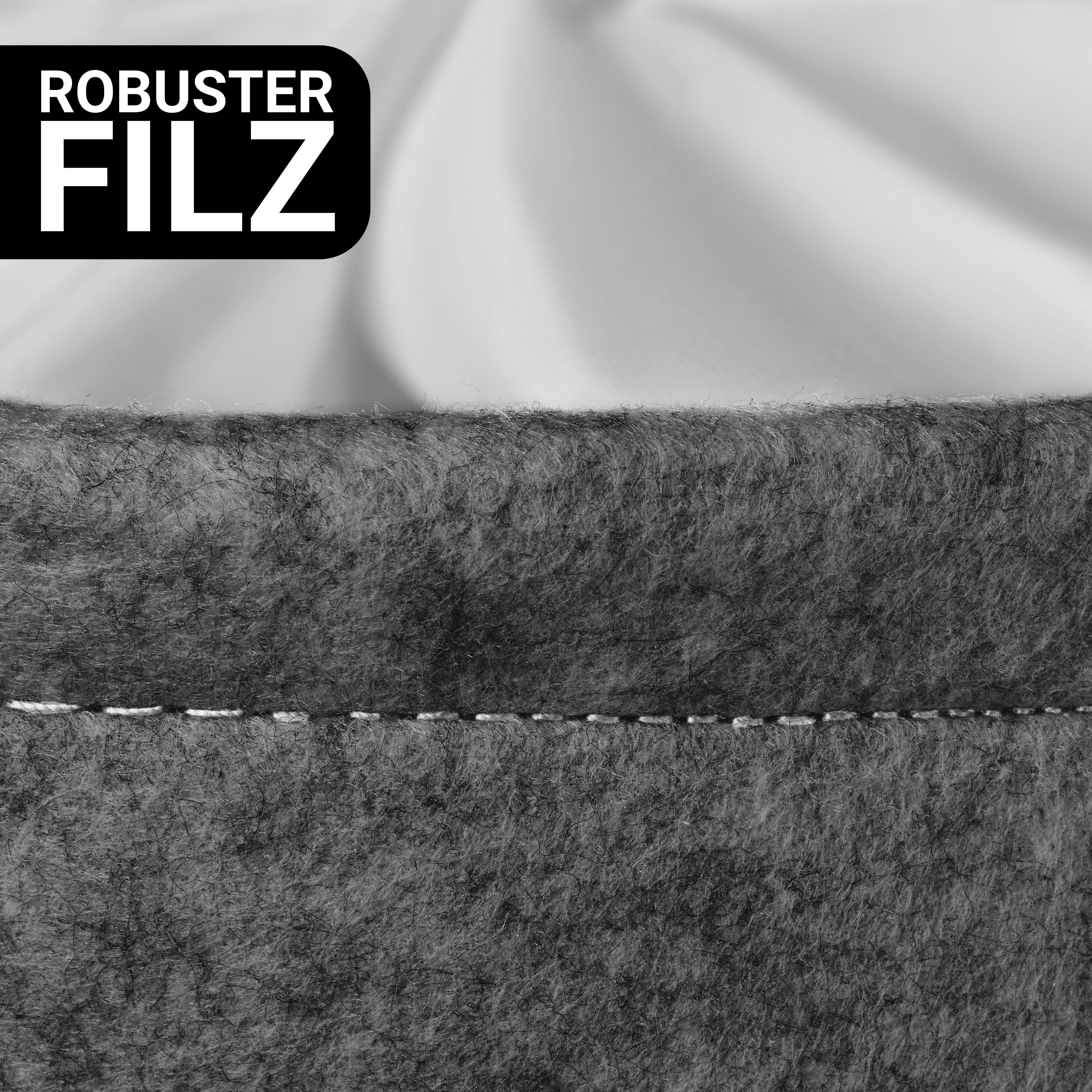 BRINKMANN & BERGER Wäschekorb Premium Wäschekorb Filz 2er Set Sichtschutz - moderner Wäschesammler (Set, Wäschekorb 2er Set), Reinigung mit feuchtem Tuch