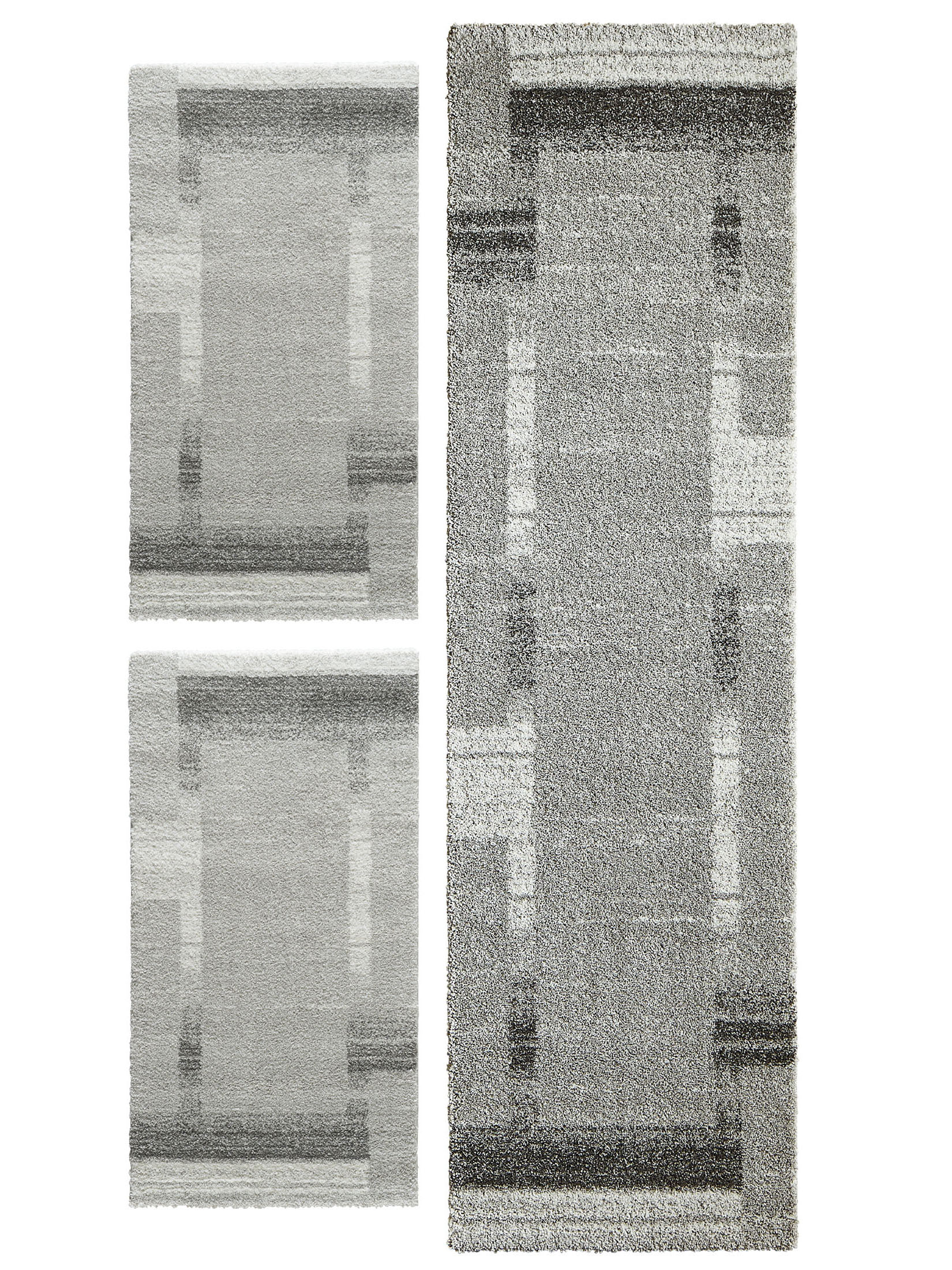 Night Life Moderner Teppich, Silber