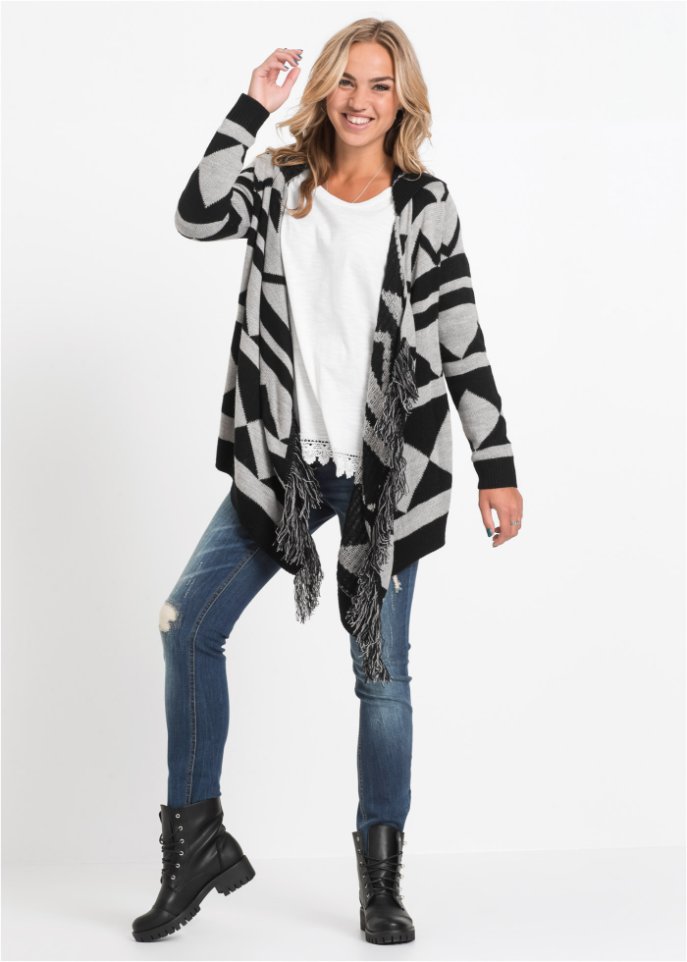 Strickjacke mit Muster