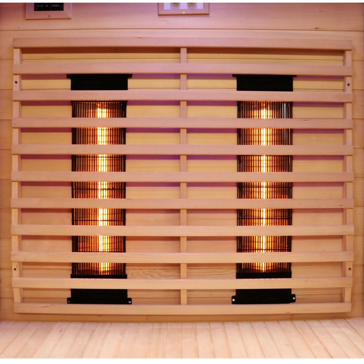 Dewello Infrarotkabine Infrarotsauna Kingston 130cm x 105cm x 190cm Vollspektrumstrahler