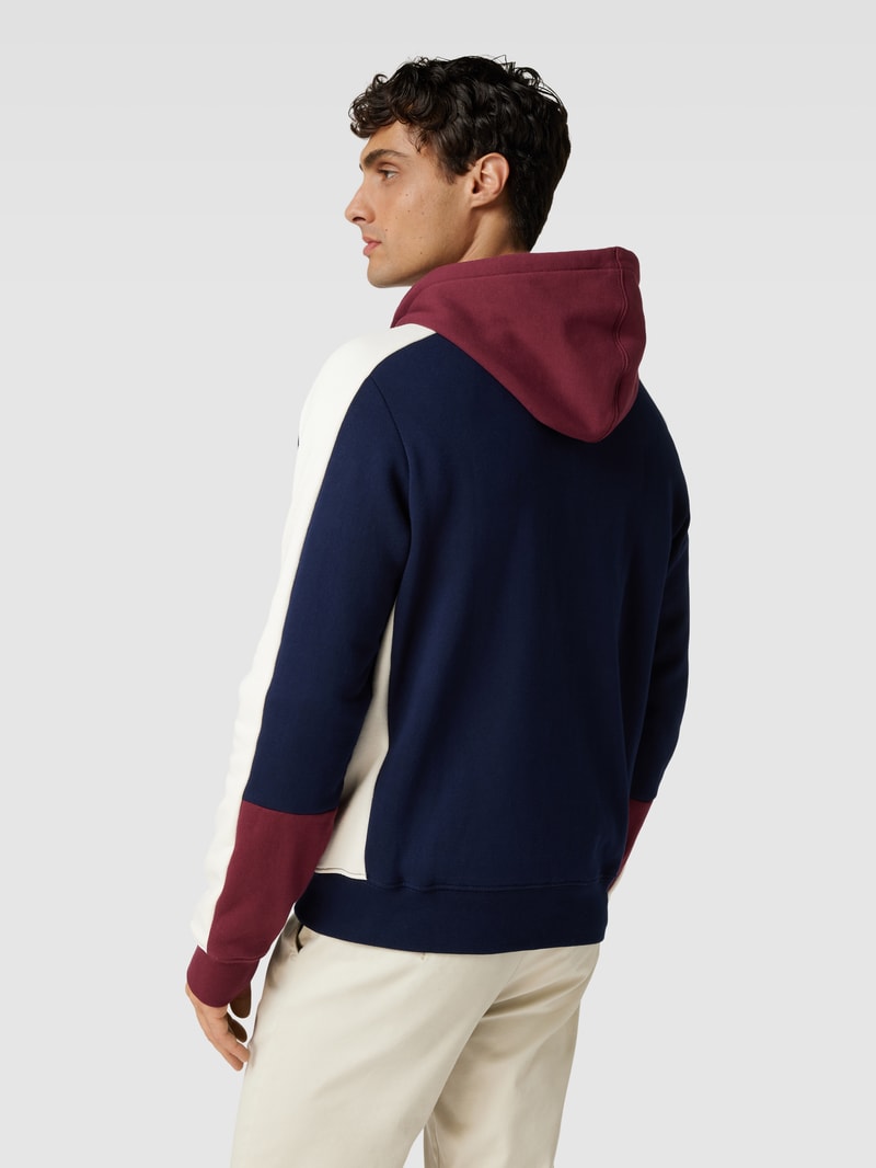 Sweatjacke mit Kapuze in dunkelblau