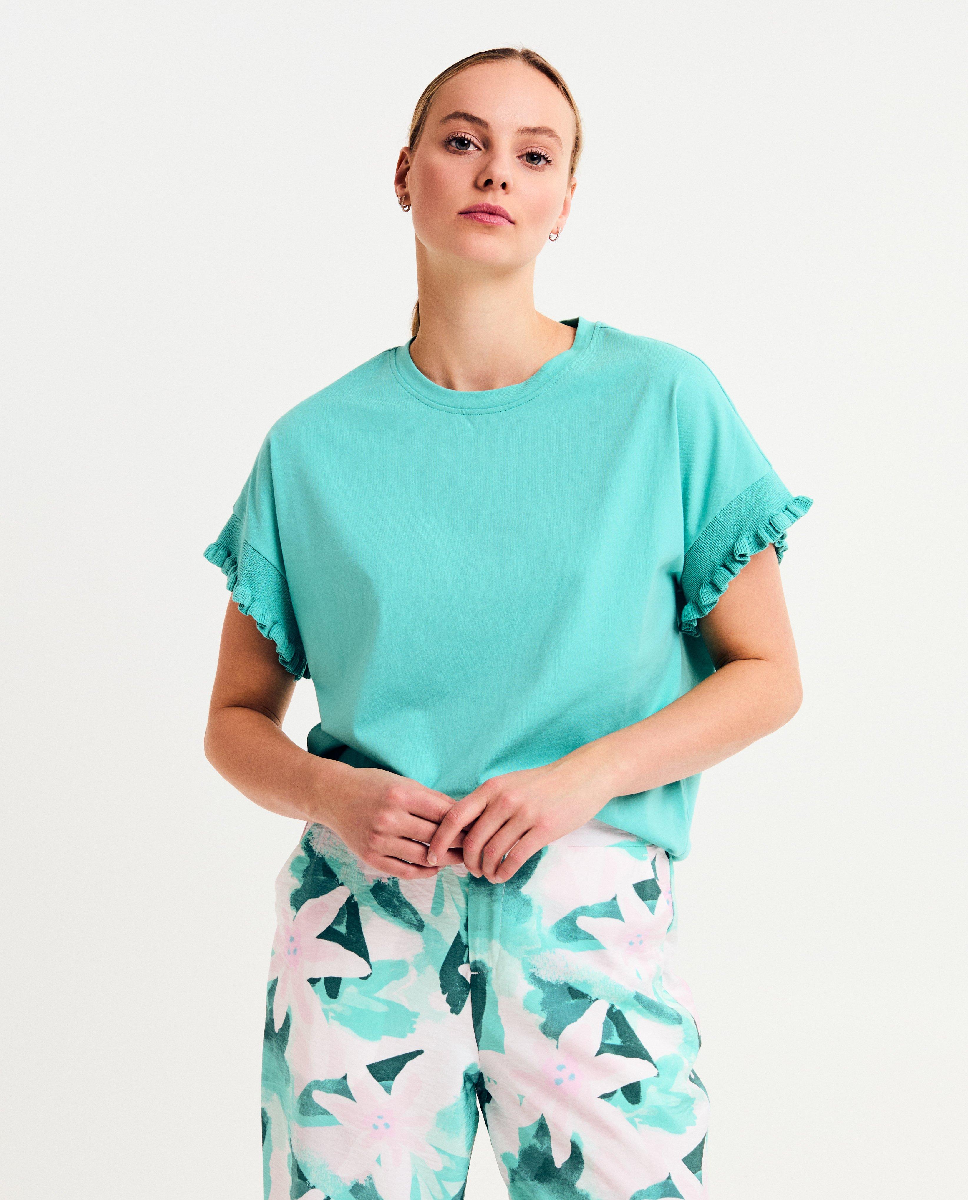 Tricou Sora turcoaz albastru deschis