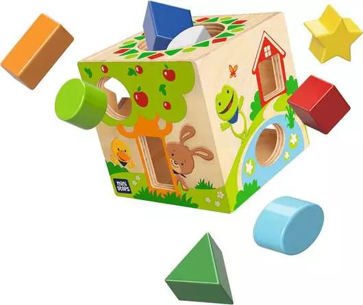 ministeps: Fridas frecher Formenwürfel - Babyspielzeug ab 12 Monaten