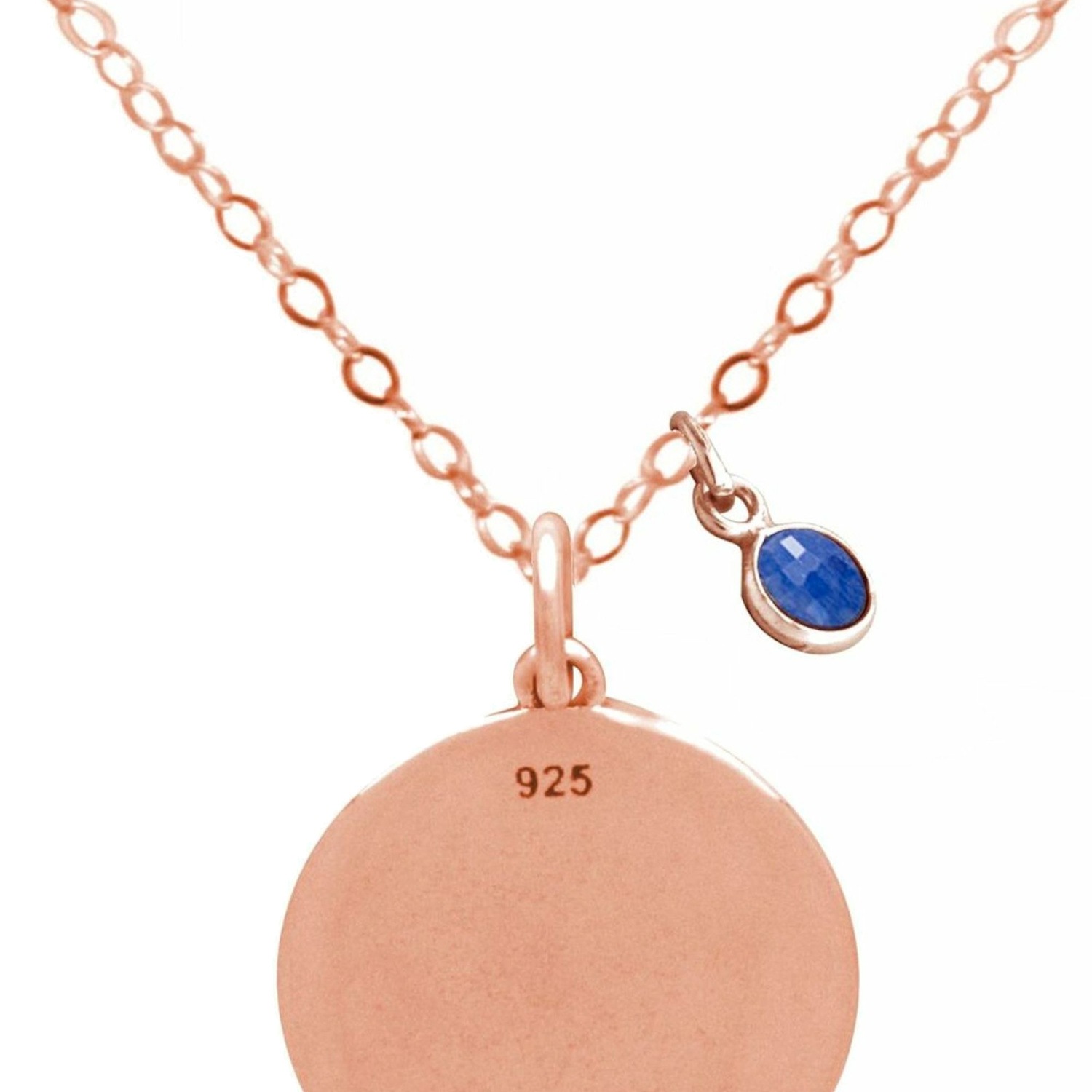 Kette mit Anhänger 'KOMET. STERNSCHNUPPE Saphir'