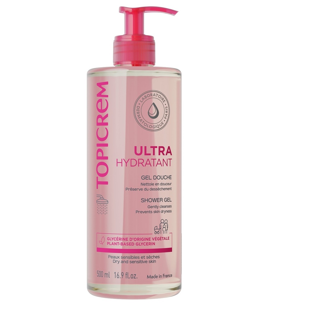 topicrem Ultra Hydratant Gel Nettoyant 500ml Gel Douche