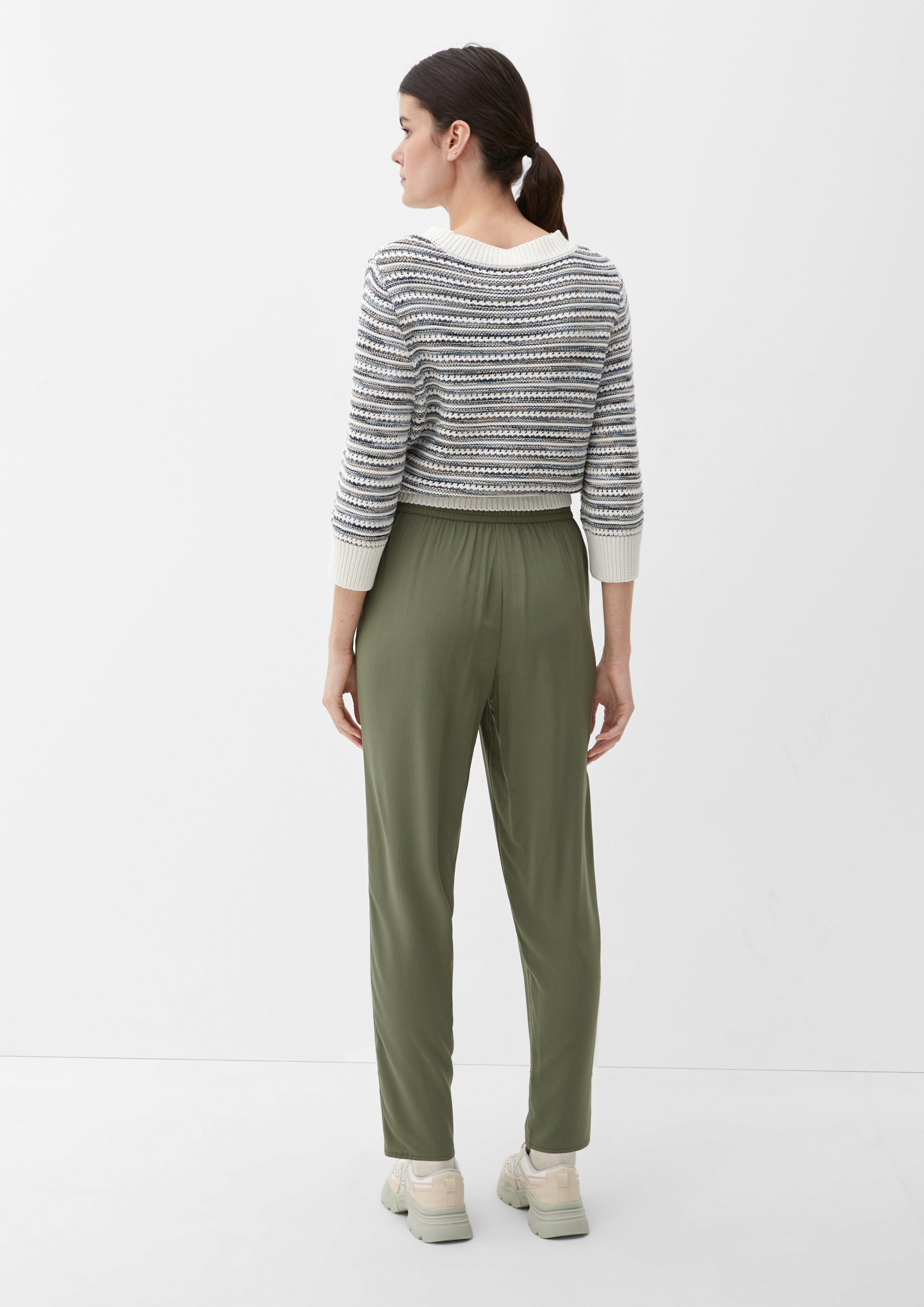 Relaxed: Hose aus reiner Viskose  2132619-7928