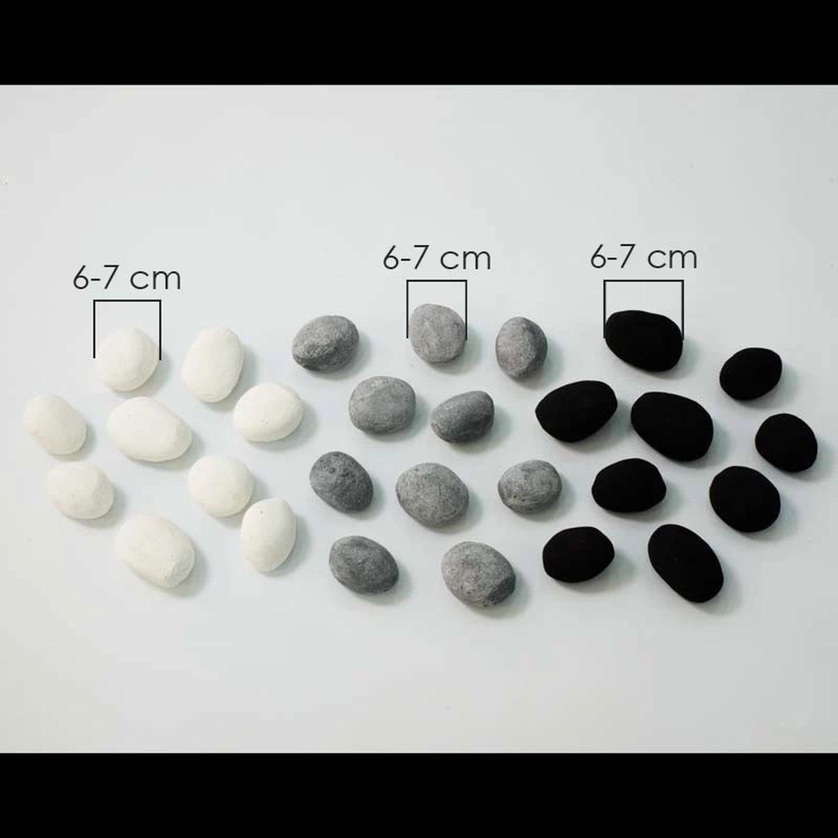 ScandiFlames Keramiksteine, weiß, 24 Stück für Bioethanol-Kamine, realistisches Flammenbild, 24 Stück, für stilvolle Atmosphäre.