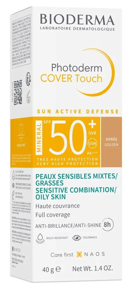 Bioderma Photoderm Cover Touch Mineral SPF50+, Ciemny