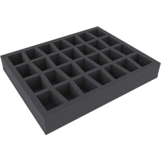 40 mm Full-Size Schaumstoffeinlage mit 28 großen Fächern