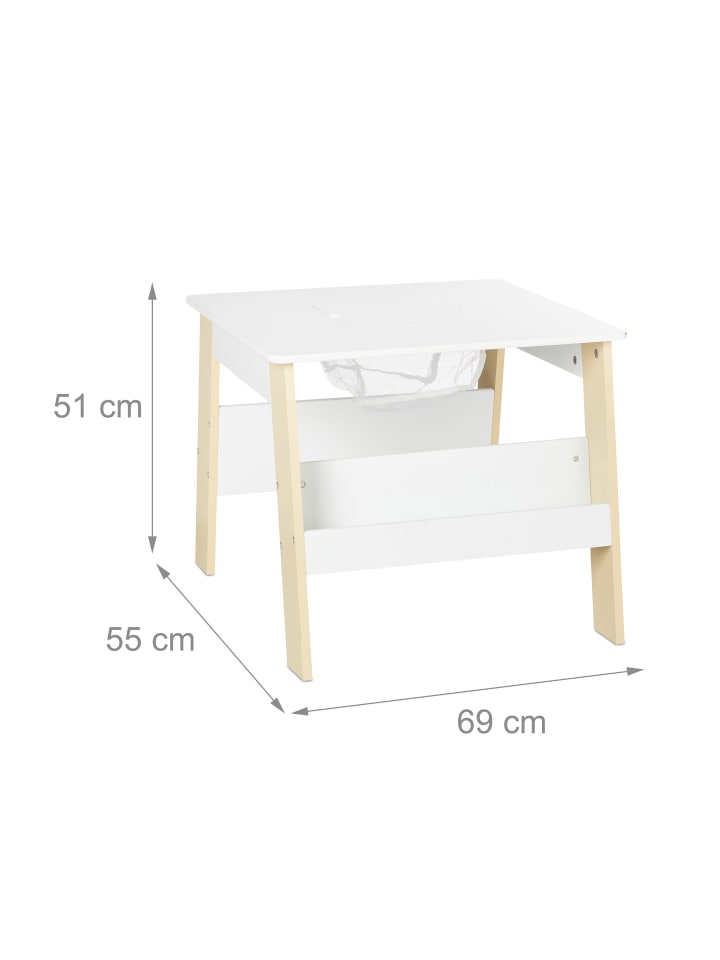relaxdays 3-tlg. Kindersitzgruppe in Weiß/ Beige günstig kaufen onesize