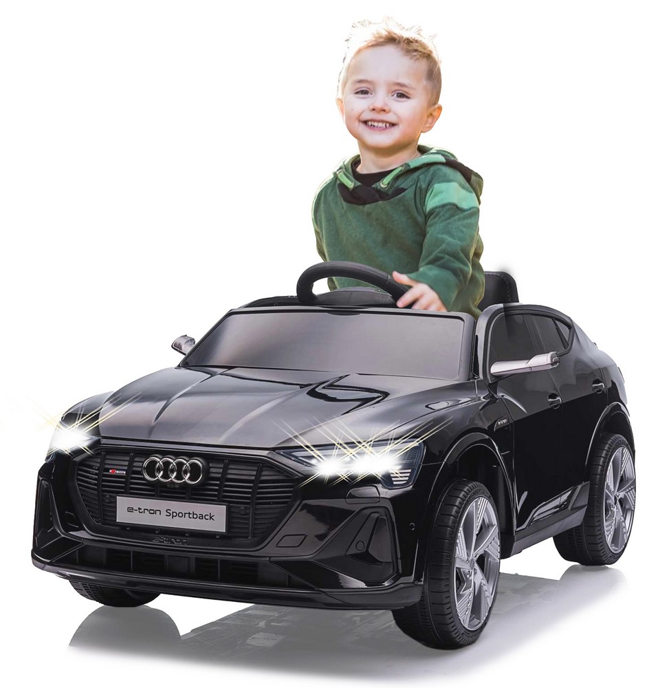 Jamara e.K. JAMARA-461821-Ride-on Audi e-tron Sportback schwarz 12V 2,4GHz