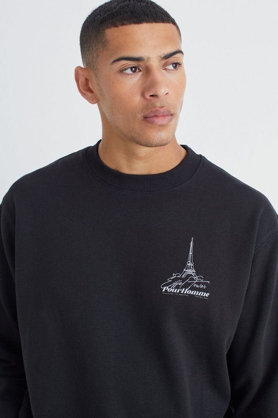 Oversize Sweatshirt mit Print