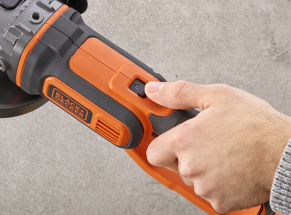 Polizor unghiular fără fir Black & Decker BCG720N-XJ 18 V fără baterii și încărcător