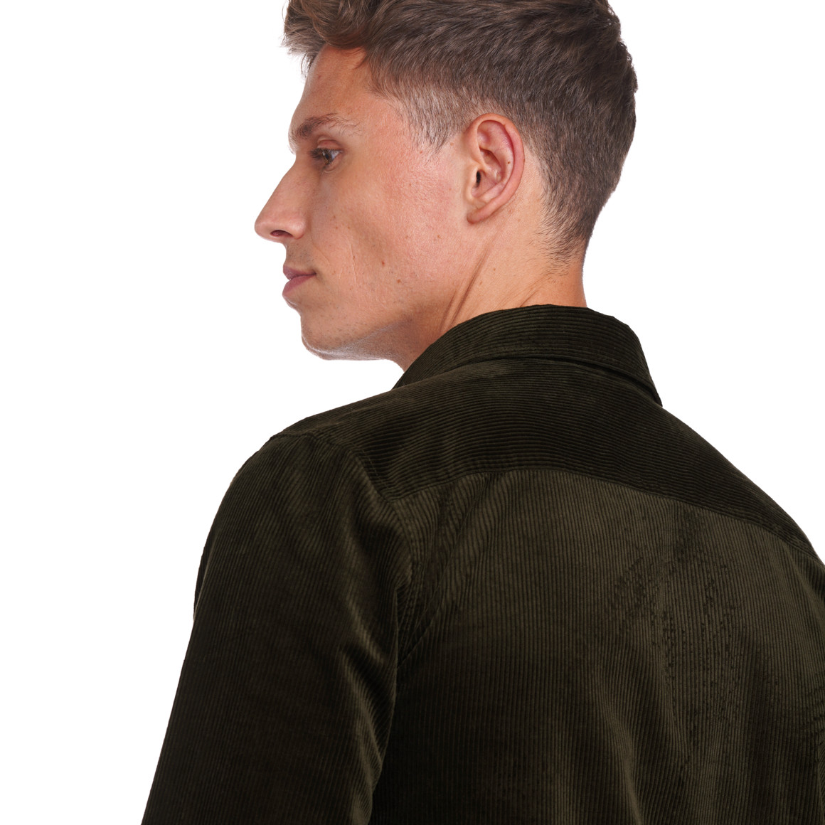 Herren Cord-Hemd mit Knopfleiste