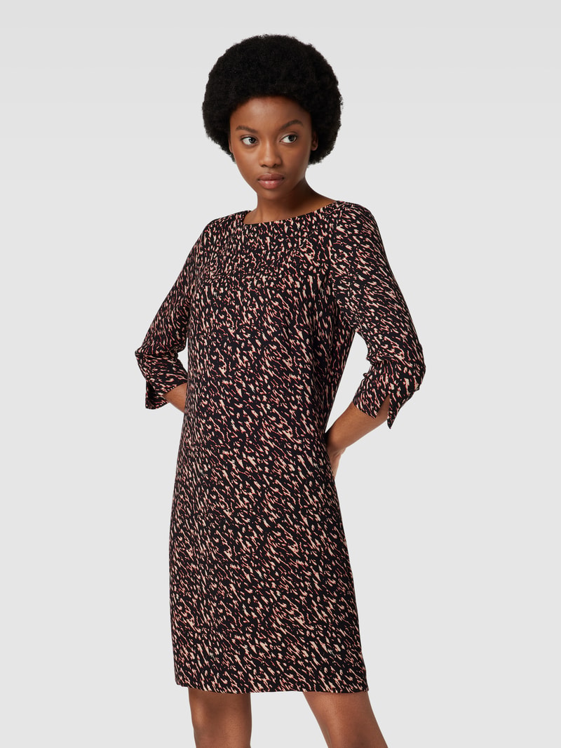 Minikleid mit 3/4-Arm in schwarz