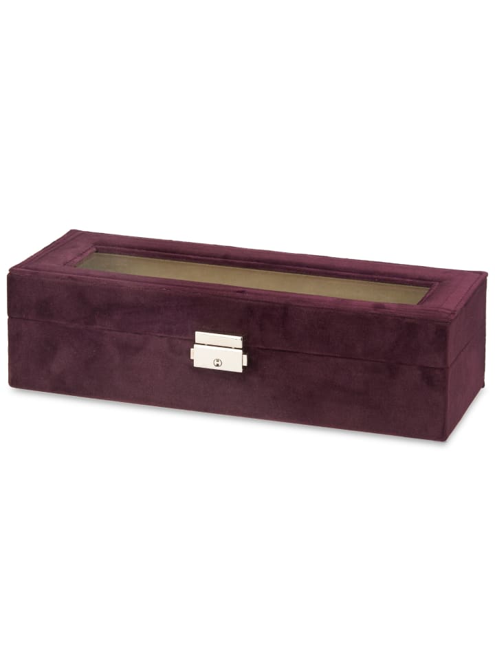 GIFTDECOR Uhrenbox in dunkelrot günstig kaufen onesize
