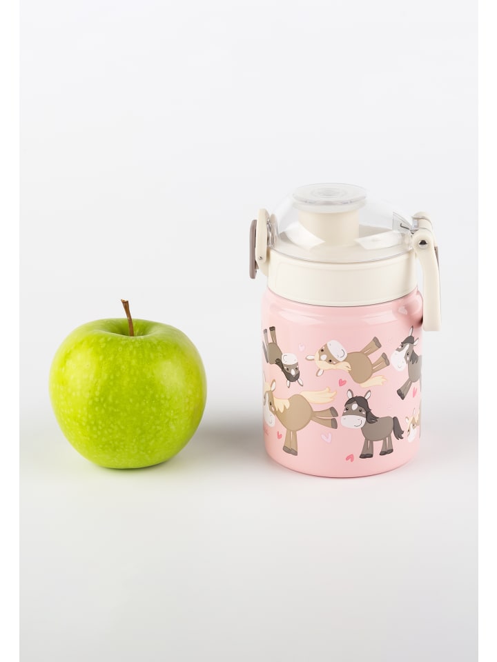 Sigikid Edelstahl-Trinkflasche Kindermotiv Pony, 400ml in rosa günstig kaufen onesize