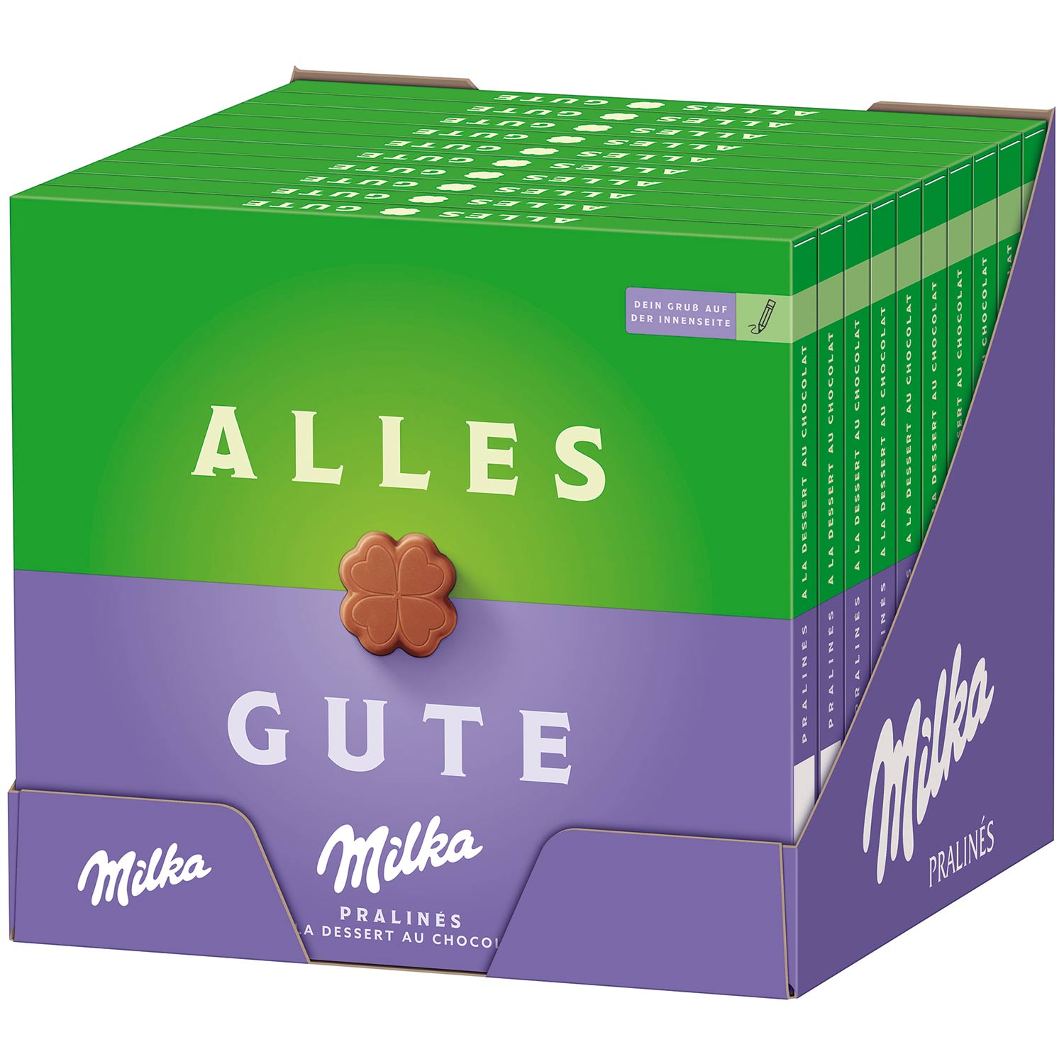 Milka 'Alles Gute' Pralinés à la Dessert au Chocolat 110g
