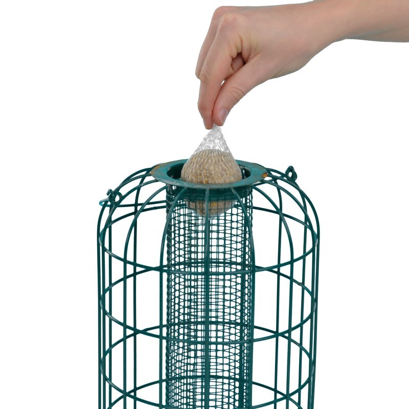 AniOne Vogelfutterspender AniOne Futterschutzsäule für Meisenknödel