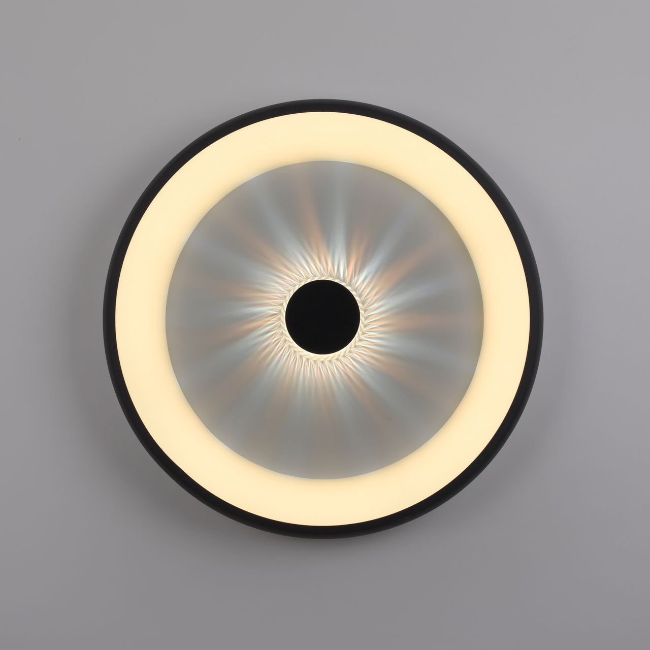 JUST LIGHT LED Deckenleuchte VERTIGO, CCT, dimmbar, Fernbedienung, Ø61,5 cm, Kristall-Effekt