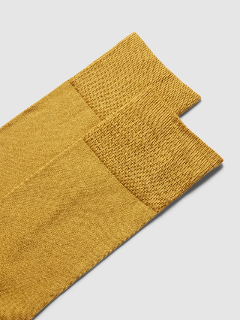 Socken mit Label-Stitching Modell 'COOL 24/7' in messing