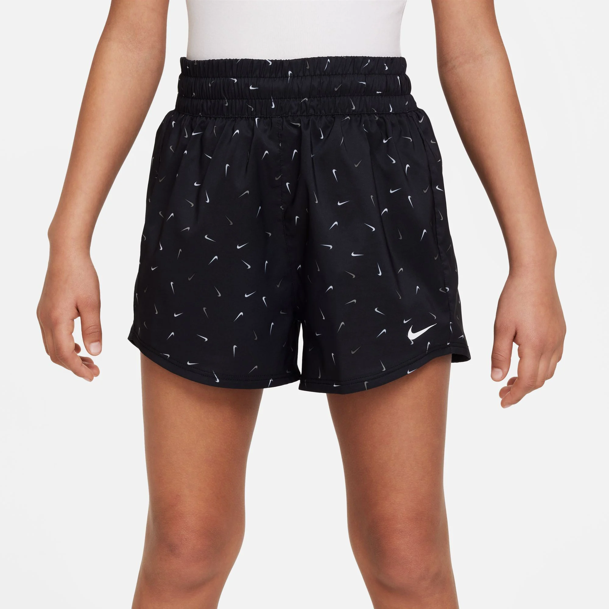 Dri-Fit Big Kids High Waisted Woven Shorts Mädchen - Schwarz