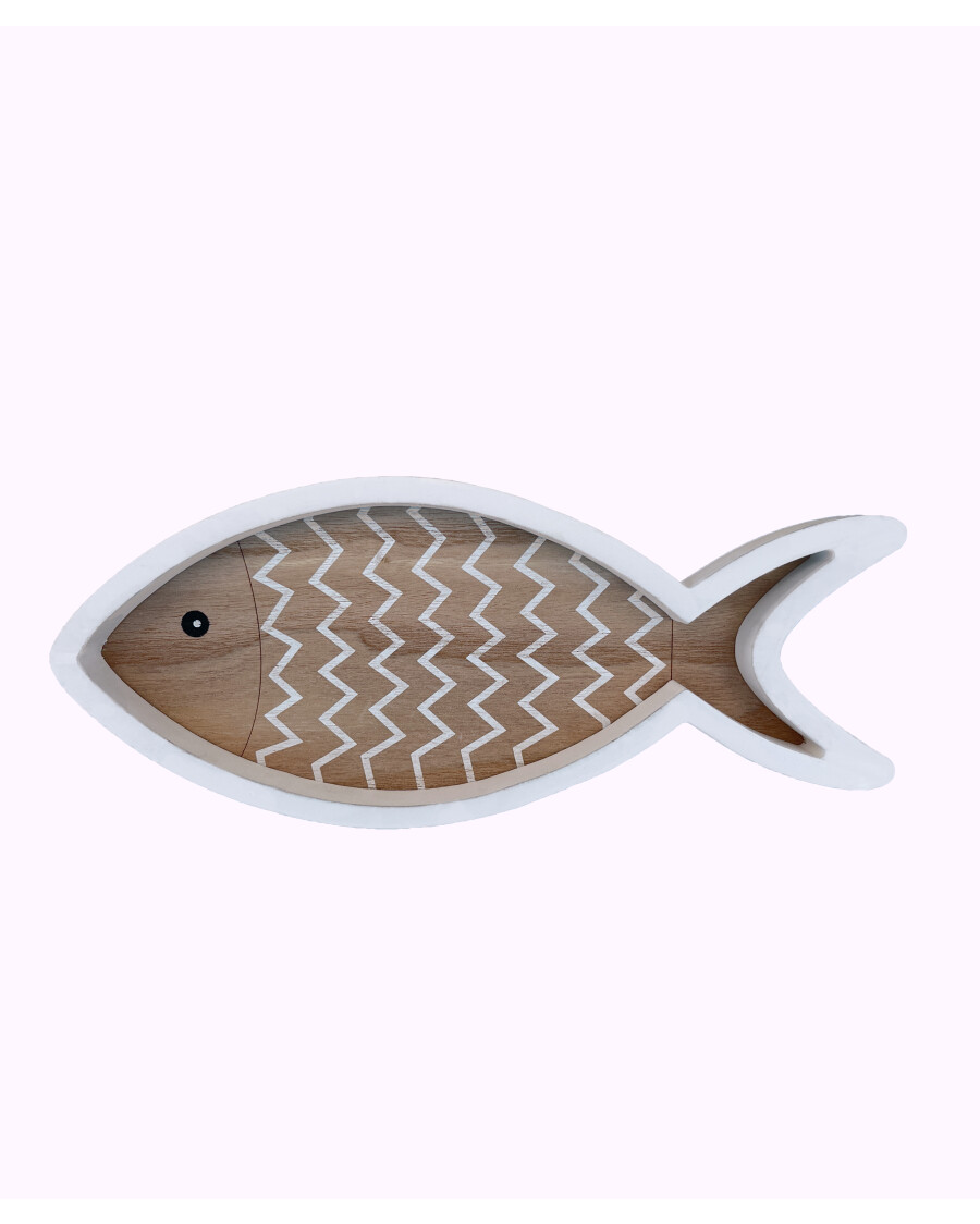 Deko-Fisch mit hohem Rand