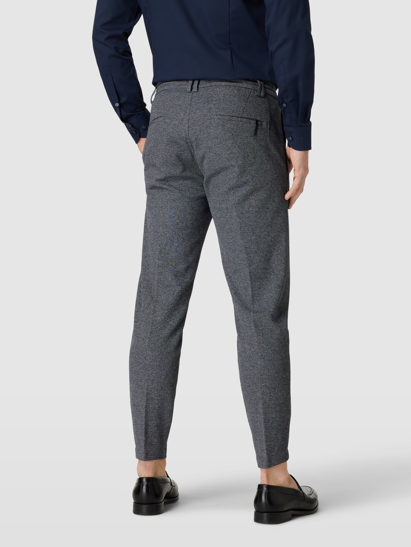 Stoffhose in melierter Optik Modell 'Juno' in marineblau