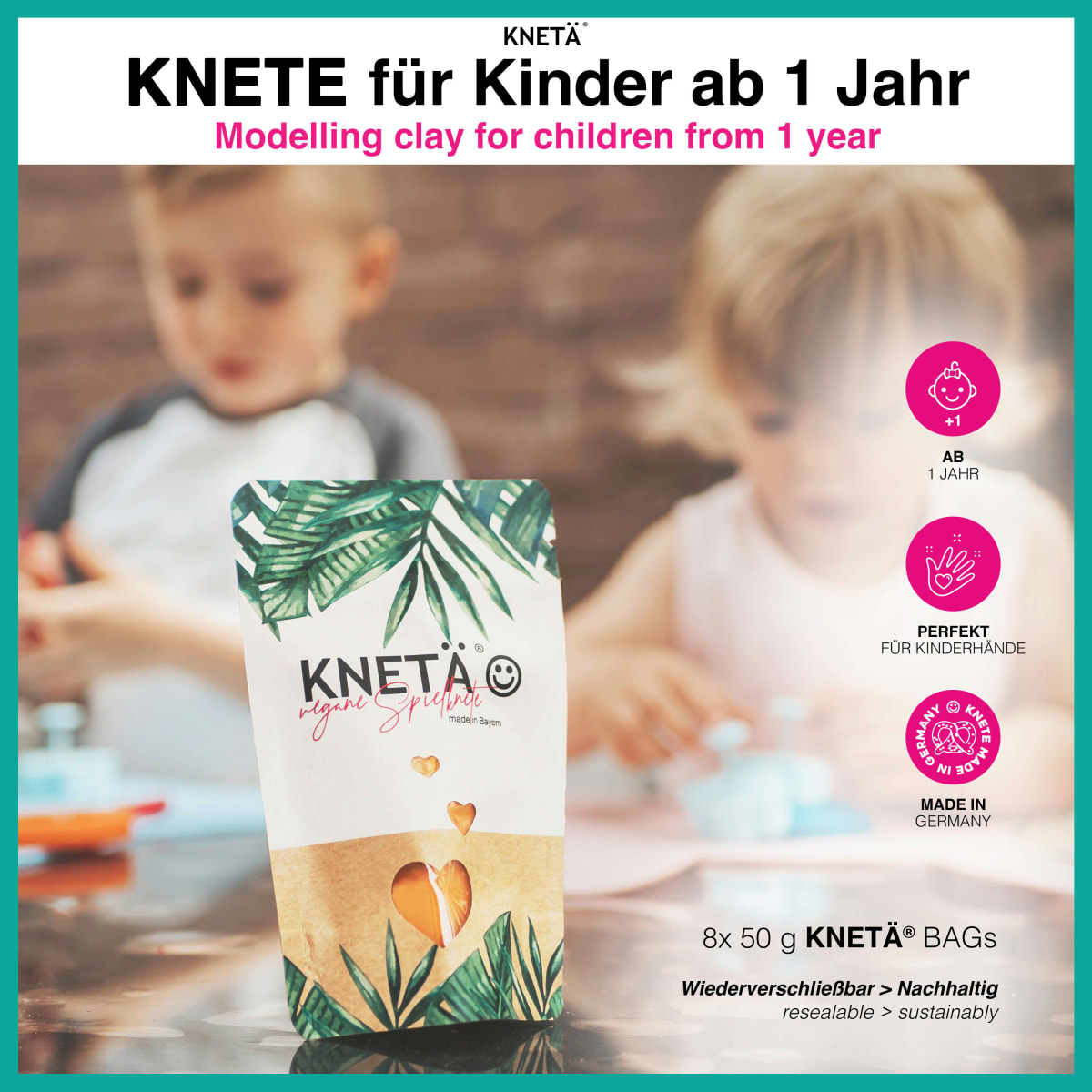 Knete 8er Bag Set, 400 g