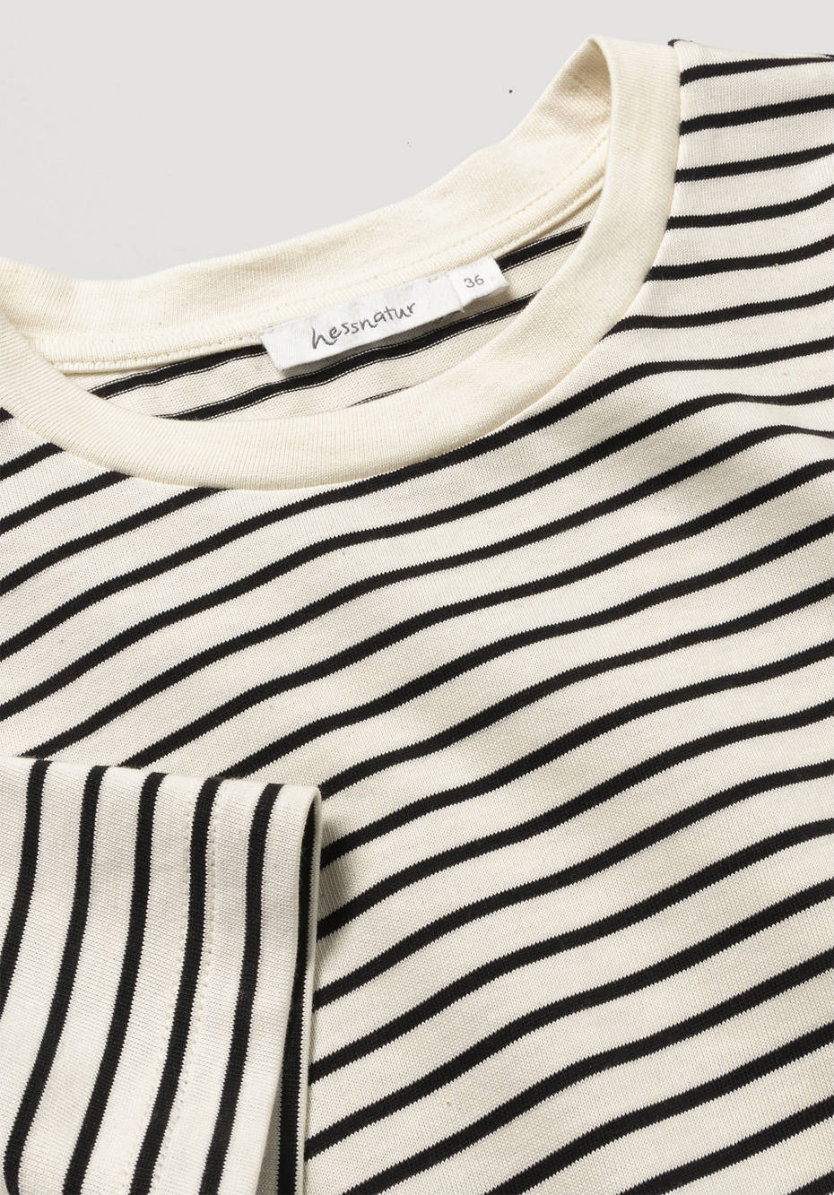 Kurzarm-Ringelshirt aus reiner Bio-Baumwolle