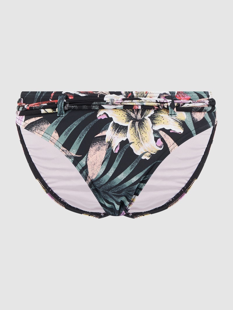 Bikini-Hose mit Stretch-Anteil in schwarz