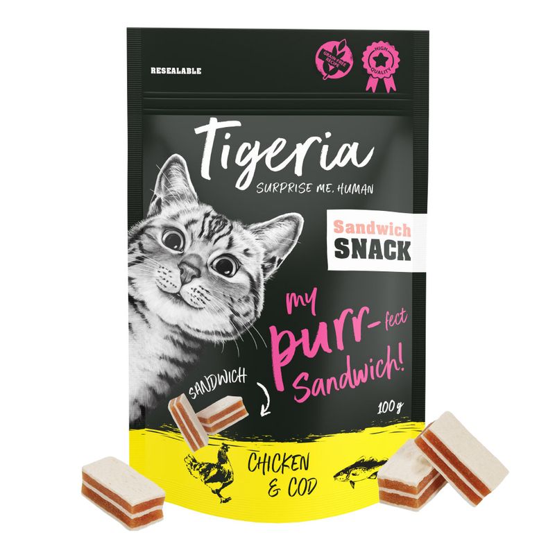 Tigeria Sandwich Snack Huhn & Kabeljau zu TOP-Preisen | bitiba %