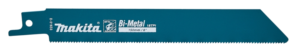 Accesorios Makita D-51633 Hoja de sierra recíproca para metal de 150 mm