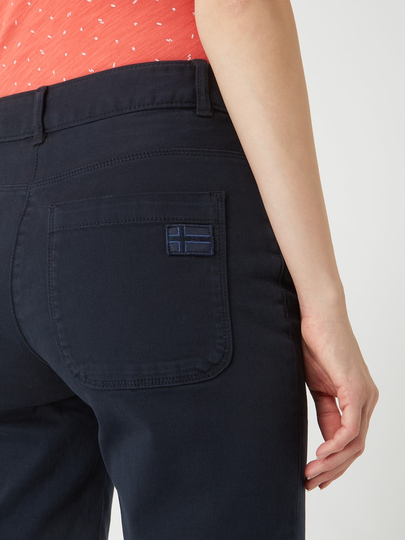 Jeansshorts mit Stretch-Anteil Modell 'Nulley' in marineblau