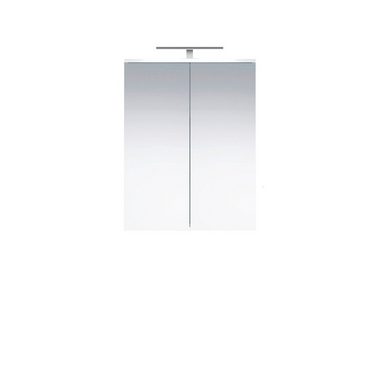 welltime Spiegelschrank Prag (1-St) Badmöbel mit zwei Spiegelglastüren, Breite 60cm