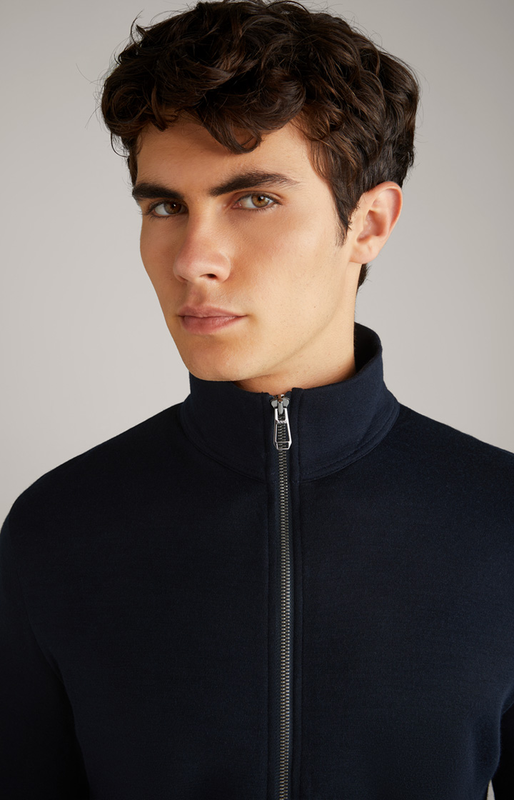 Loungewear Sweatjacke in Dark Blue