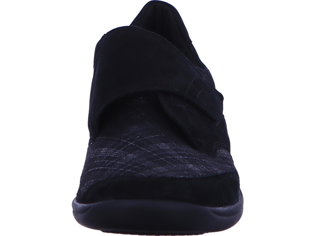 WALDLÄUFER Komfort Slipper schwarz