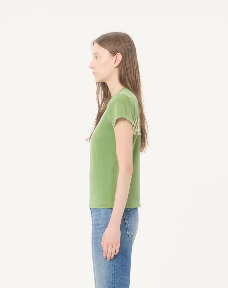 Camiseta de algodão estampada
