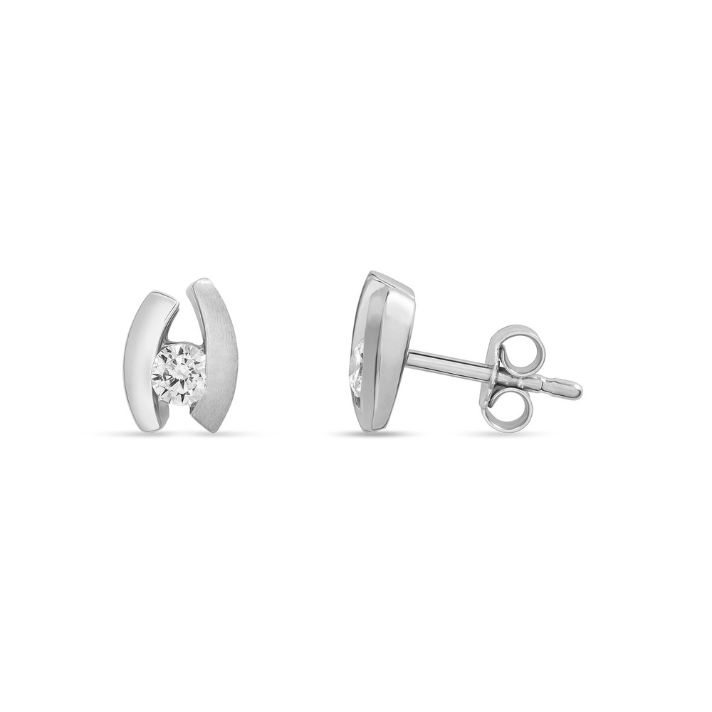 FAVS Boucles d'oreilles à fermoir à poussette 925 Argent Boucles d'oreilles