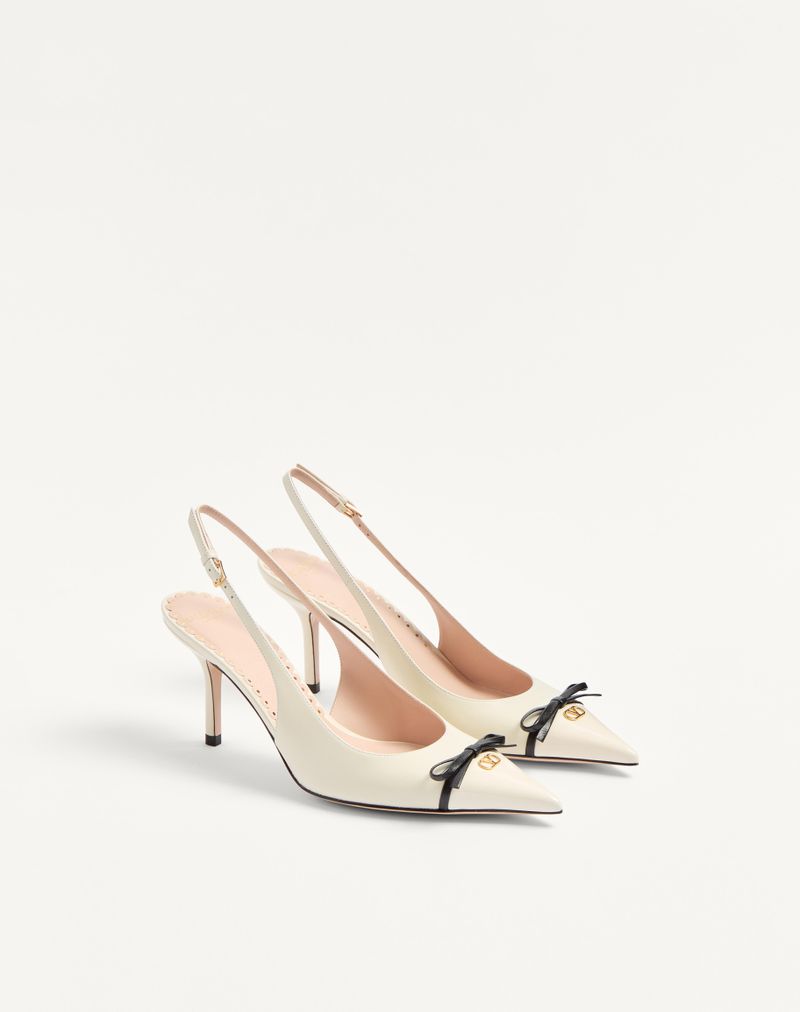 Bepointy 80mm slingback-pumps i laklæder og børnestil