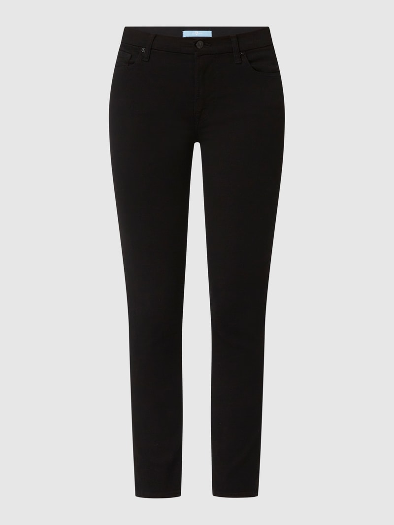 Skinny Fit Jeans mit Lyocell-Anteil in schwarz
