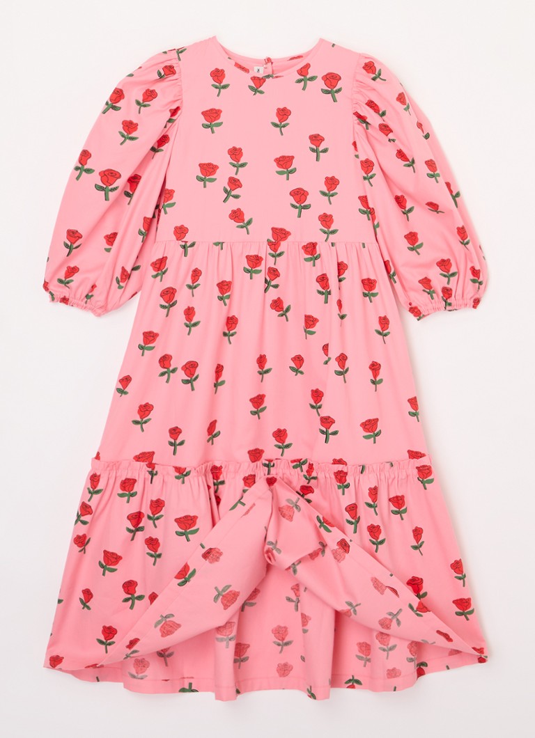 Mini Rodini  Roses tuniekjurk van biologisch katoen