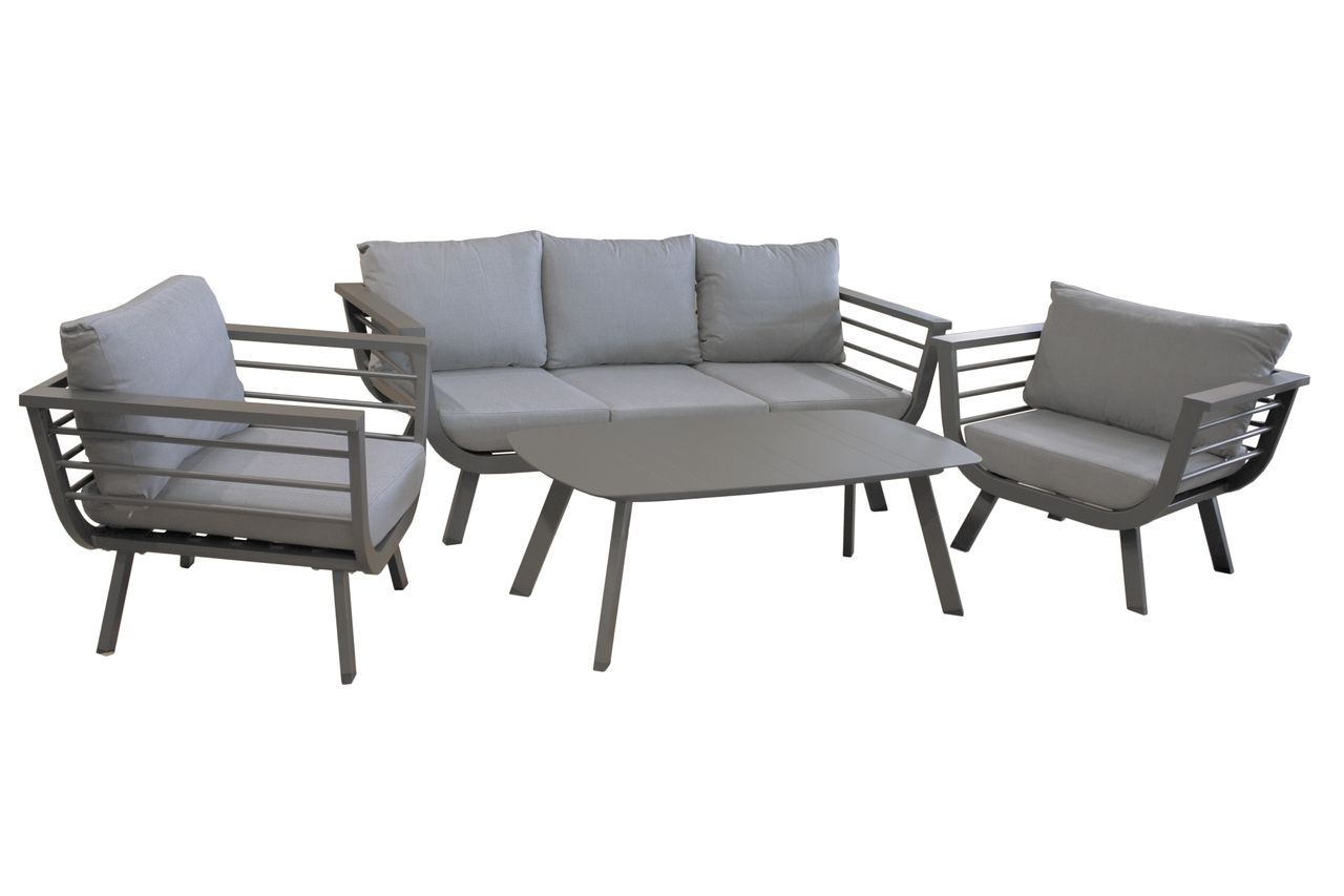Garden Pleasure Lounge-Gruppe ELIA, 4-tlg., 3-Sitzer Sofa