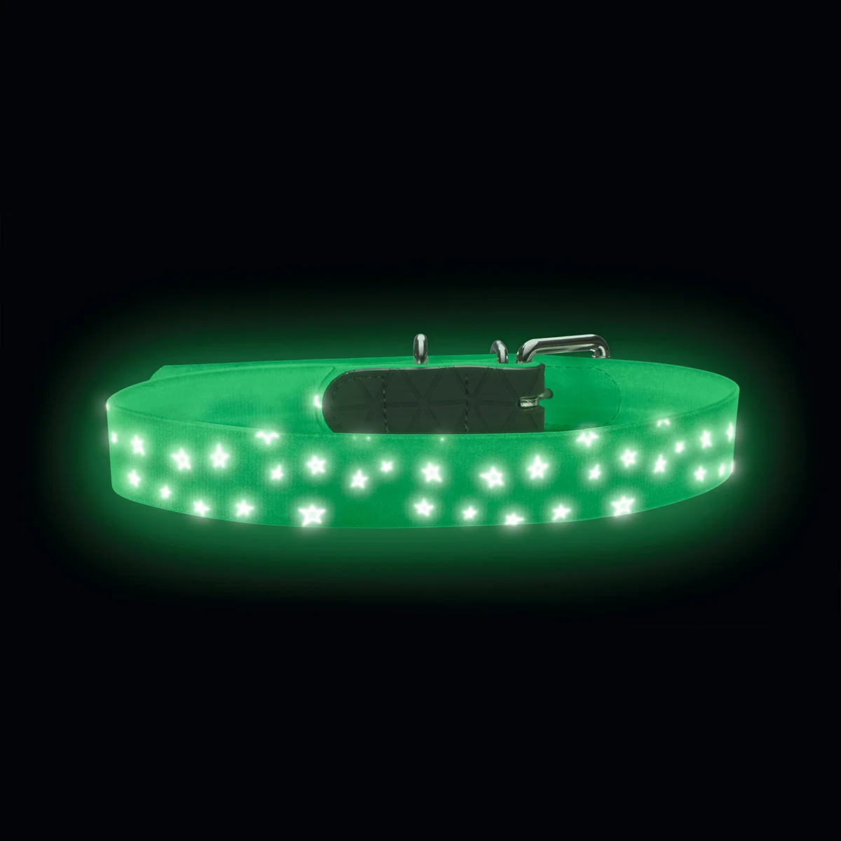 Hunter Halsband Convenience Reflect Glow weiß Sterne bei ZooRoyal
