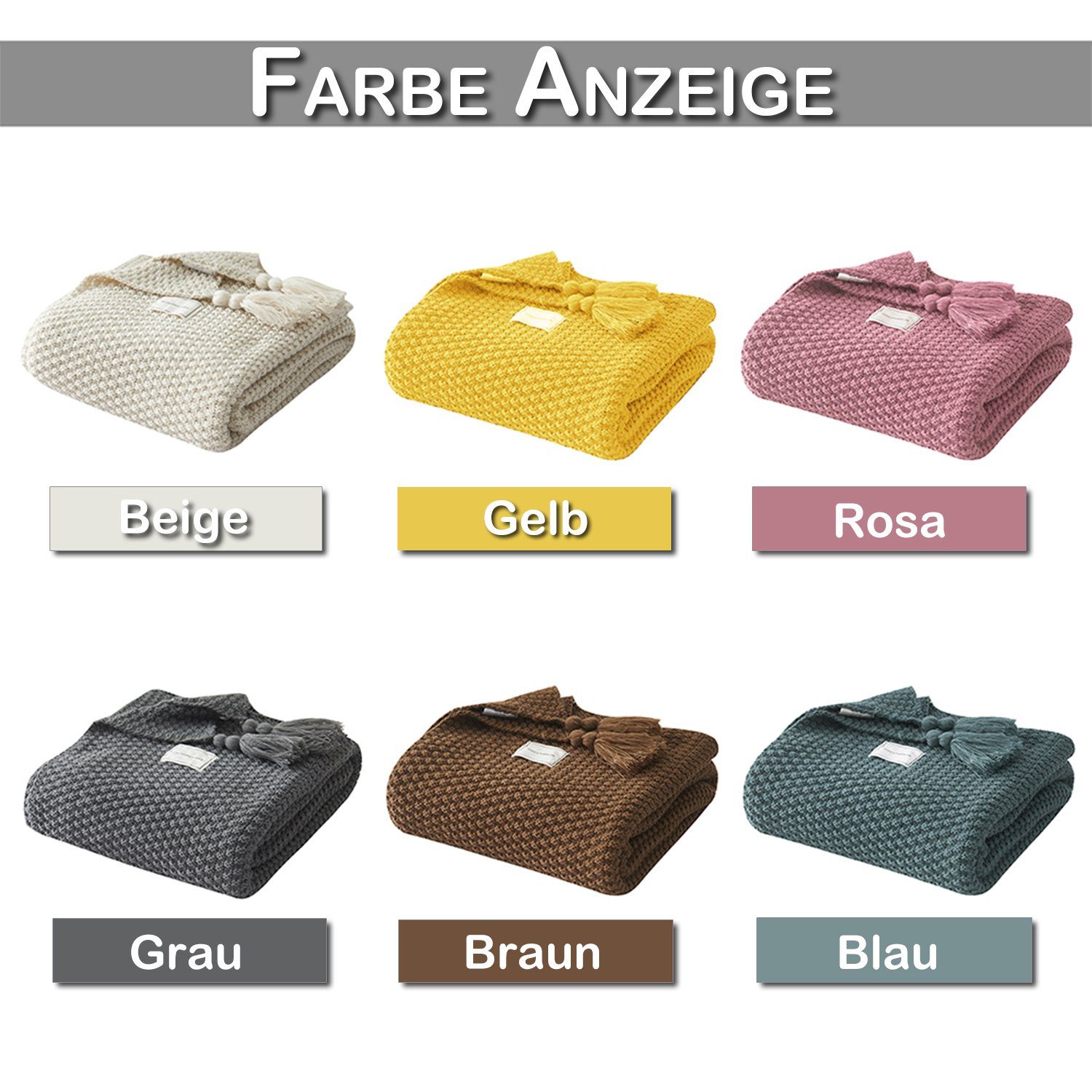 Wohndecke Weich Wohndecke, Sofa Kuscheldecke Flauschig,Sofa Decken, BTTO, decke für Couch weich und warm