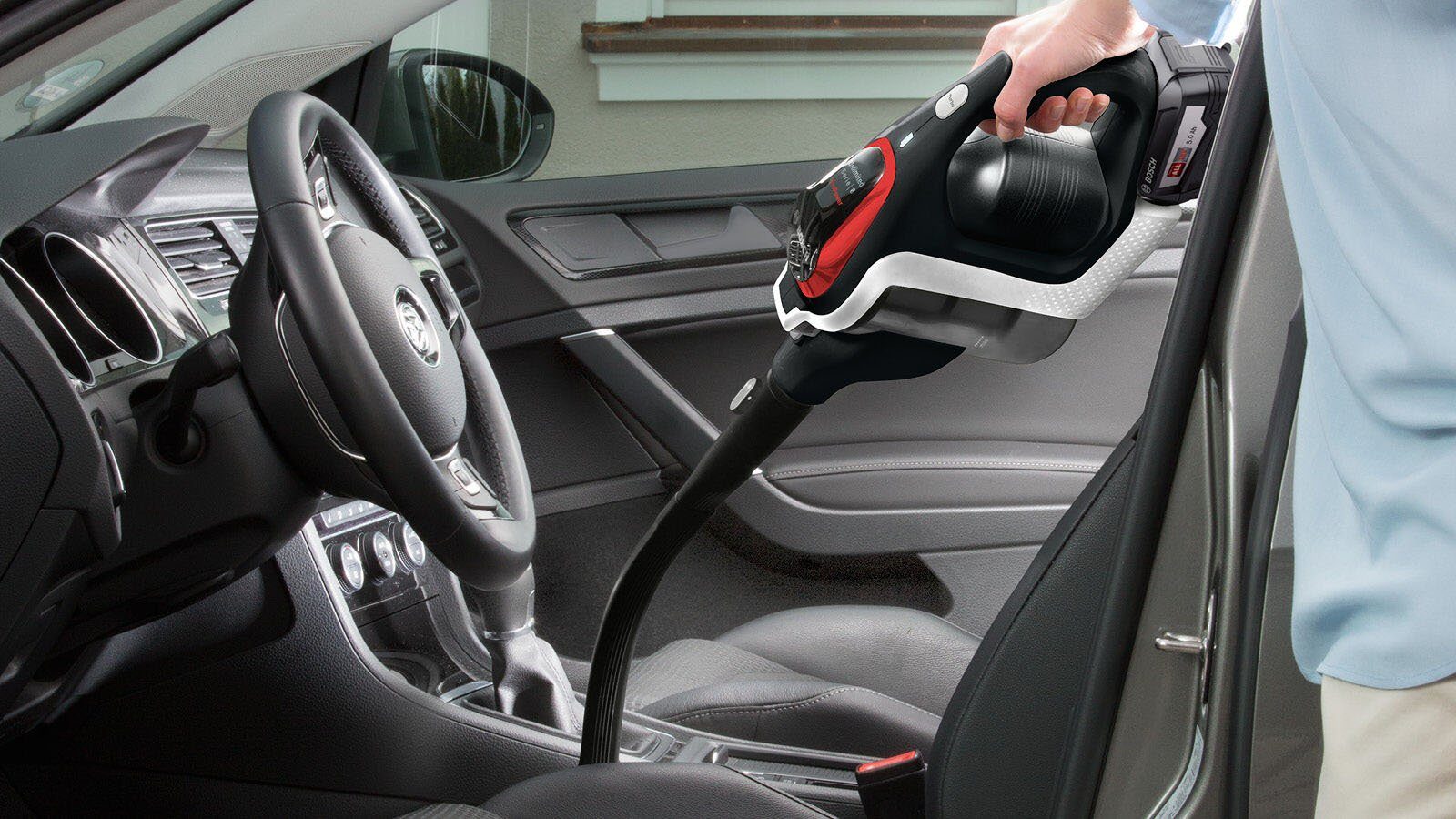 BOSCH Akku-Stielstaubsauger Unlimited ProPower BSS81POW1, Serie 8, schwarz, beutellos, 18V Bosch Power for ALL, 5,0 Ah Akku, inkl. umfangreichem Zubehör