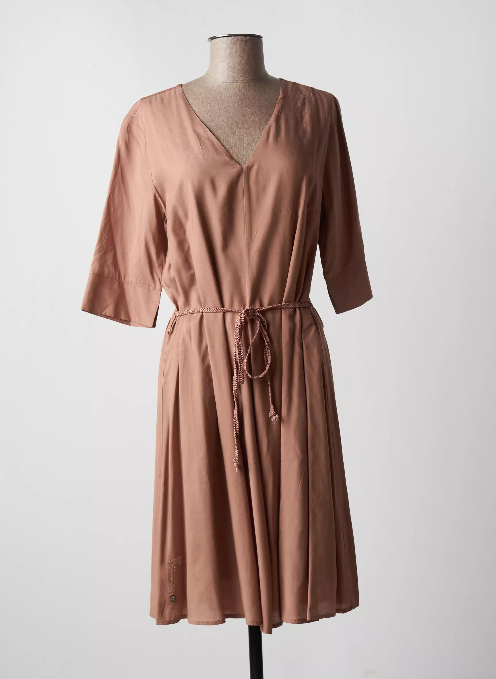 Cream Robes Courtes Femme couleur marron