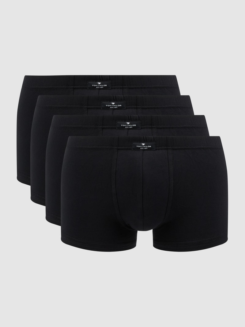 Trunks mit Stretch-Anteil im 4er-Pack in schwarz